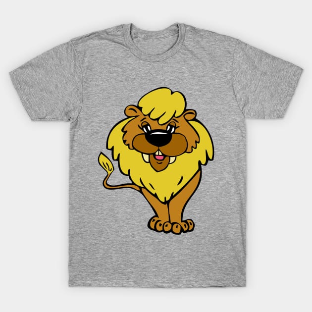 Cartoon Lion T-Shirt by RockettGraph1cs